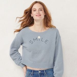 LC Lauren Conrad “Smile” Sweater